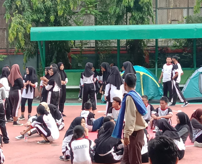 Suasana Perkemahan di Pagi Hari Sabtu