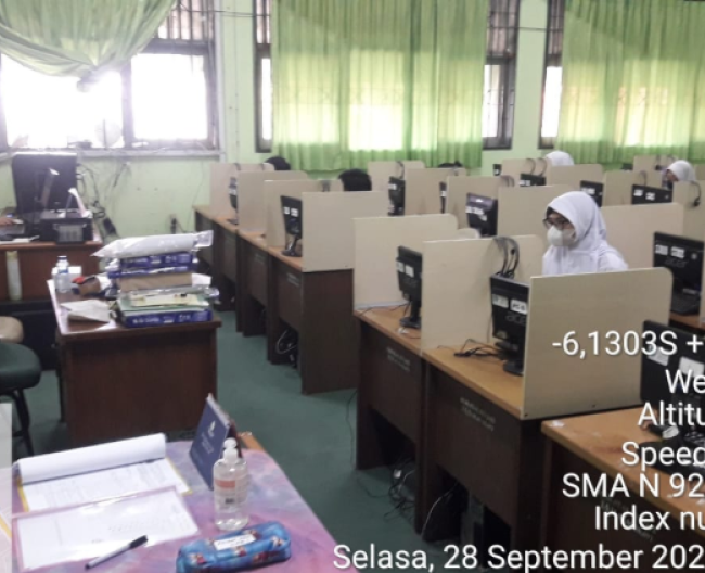 Pelaksanaan Kegiatan ANBK Hari Kedua di Lab Komp. 1