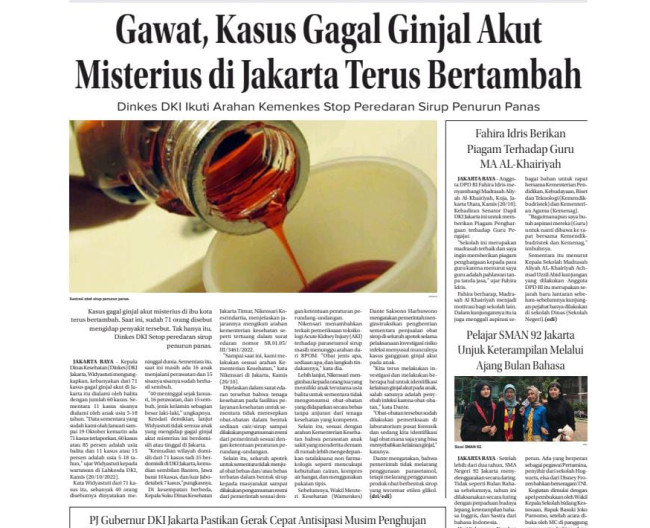 Kegiatan Bulan Bahasa SMA Negeri 92 Jakarta